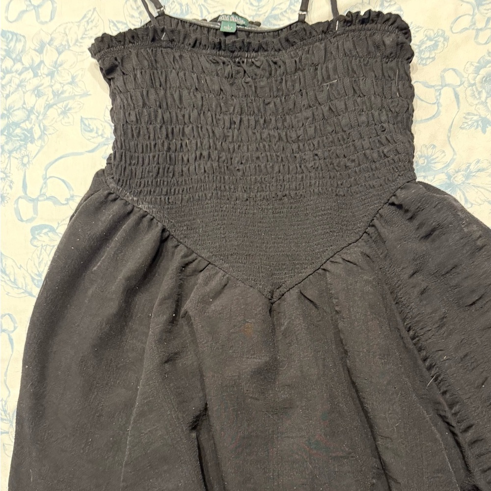 Wild Fable Black Smocked Mini Dress